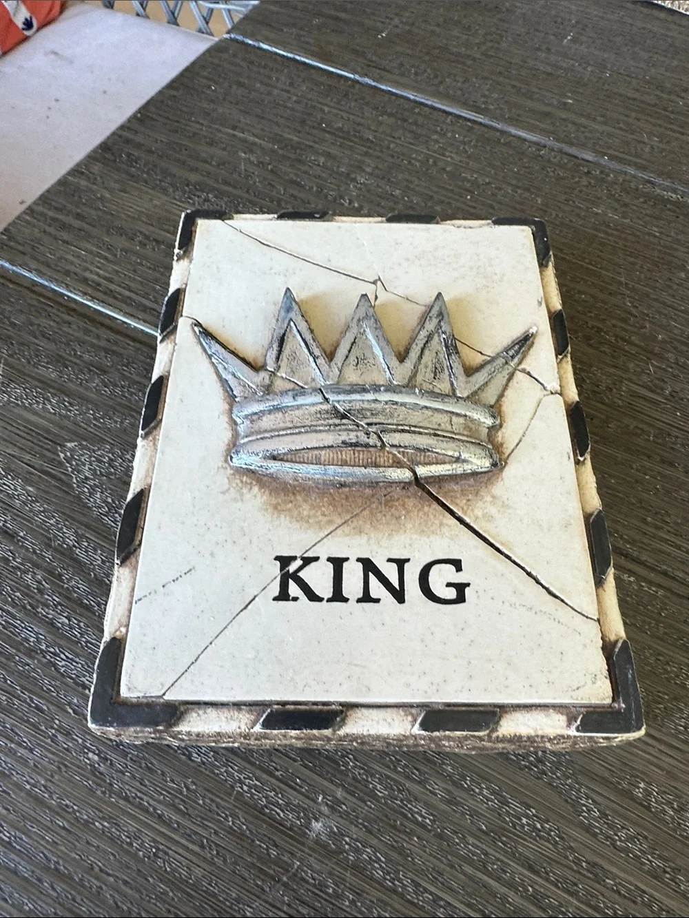 Sid Dickens memory tile block collectible retired 6x8 KING crown T-22